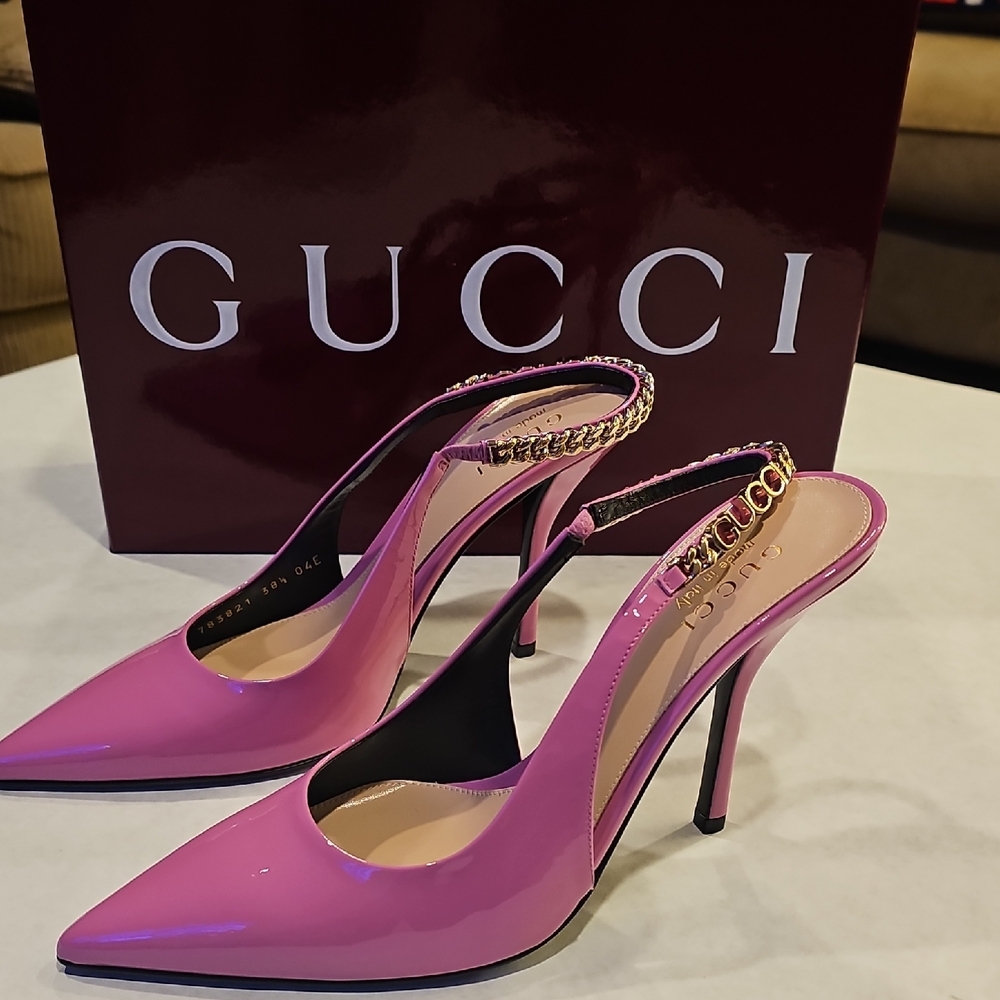 Gucci Vibrant Pink Heels - Picture 2 of 4